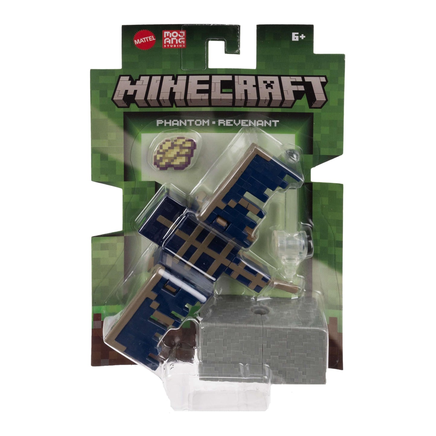 Mattel Minecraft Core Action Figure & Accessories Set, 3.25-inch Scale Phantom Collectible Toy with Pixelated Design