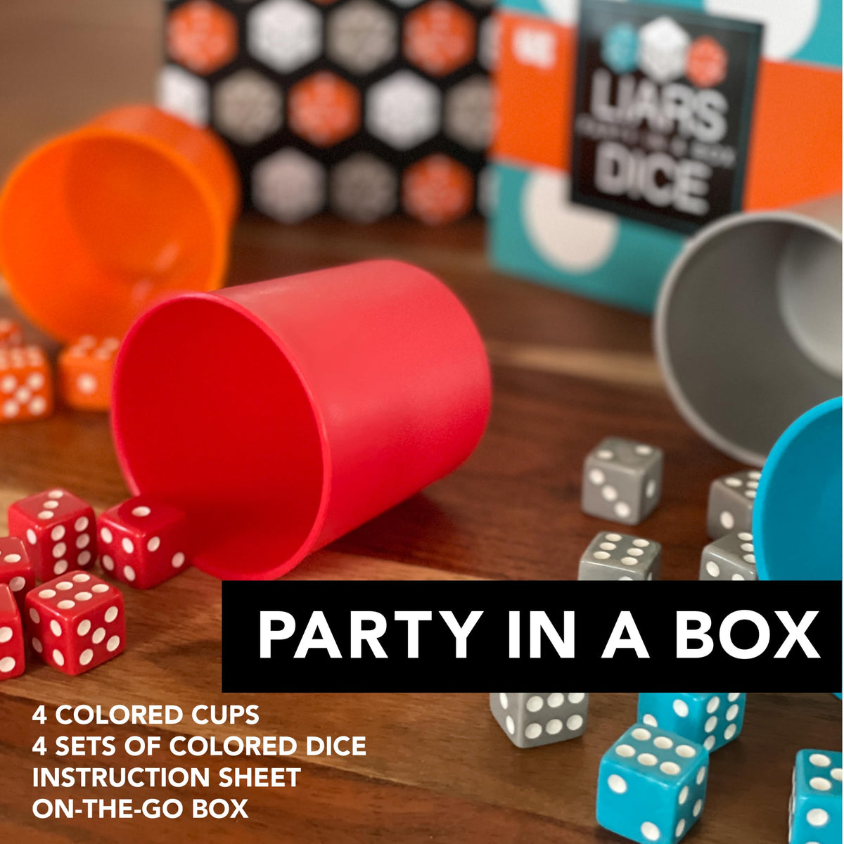 Liar's Dice Classic Bluffing Party Game for Family Game Night, Ages 8+