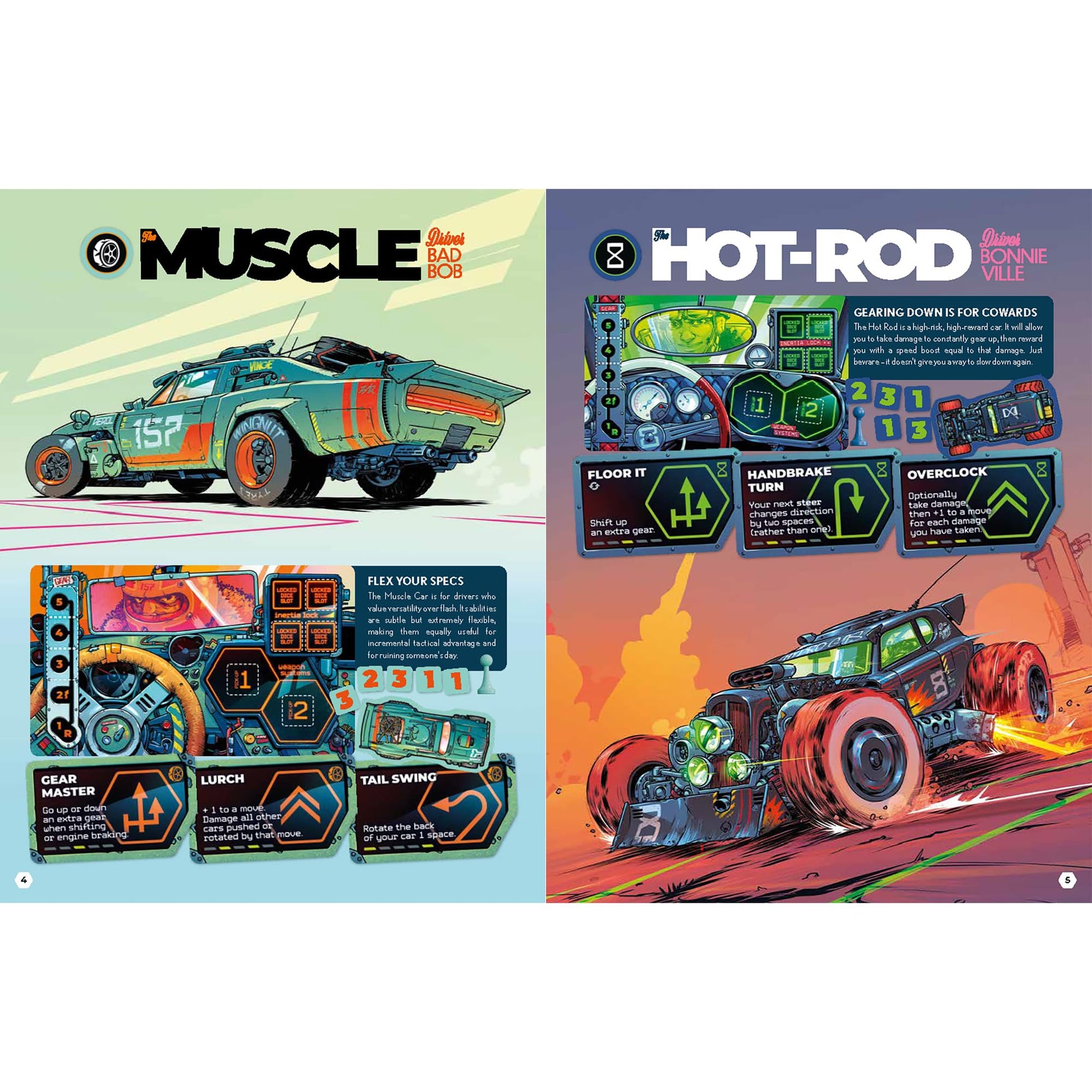 Rebellion Unplugged: Joyride: Survival of the Fastest - Car Combat Board Game, Battle On Maps & Racetracks, Ages 12+, 2-4 Players