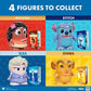 P.M.I. Disney Stitch & Moana Collectible Figures with Hidden Storybooks - 2-Pack Toys for Girls Boys Ages 3-8, Officially Licensed by Disney