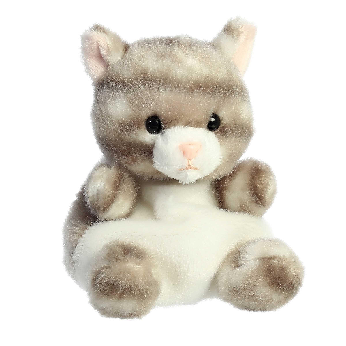 Aurora Palm Pals 4" Silver Kitty Adorable Plush