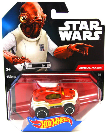 Hot Wheels Star Wars Character Car, Admiral Ackbar