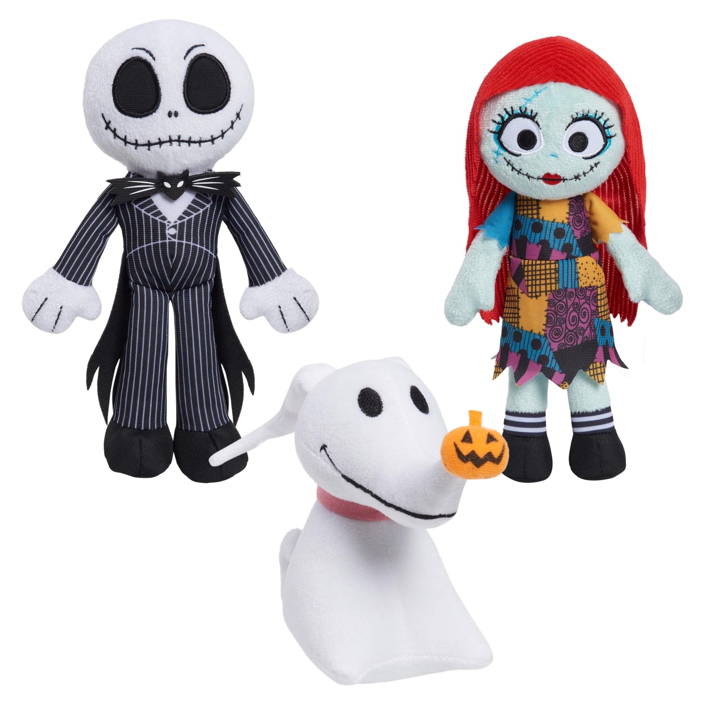 Disney Tim Burton's The Nightmare Before Christmas Small Plush 3-Pack Bundle, Plush Dolls, Kids Toys for Ages 3 Up by Just Play