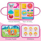 Freebear Busy Board Toddler Travel Toys Quiet Book Sensory Board for Toddlers 1 2 3 4, Montessori Educational Toys for 3 4 Year Old Girls Boys Gift