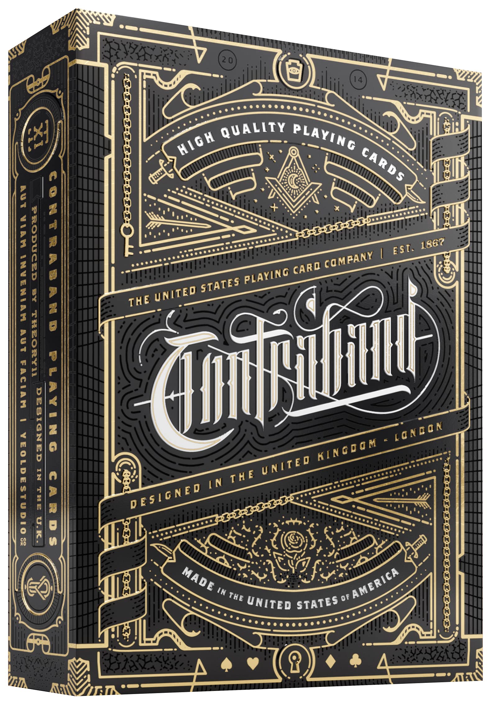 theory11 Contraband Playing Cards, White
