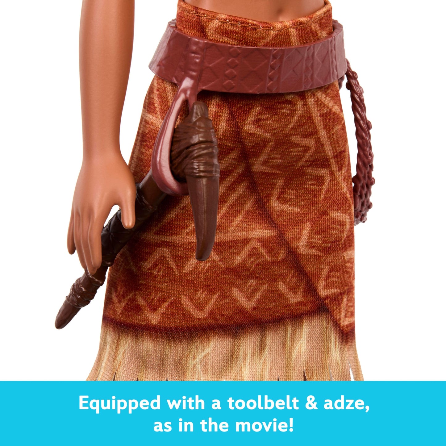 Mattel Disney Moana 2 Loto Fashion Doll with 2 Accessories, Removable Outfit with Belt & Axe, Inspired by the Movie