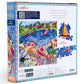 eeBoo 1000 Piece Puzzle - Lunch by The Sea Jigsaw Puzzle for Adults, Square 23" x 23" Made with Recycled Board & Vegetable-Based Ink