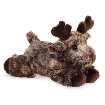 Aurora® Adorable Mini Flopsie™ Maia Moose™ Stuffed Animal - Mini Companions Ready for Playful Adventures - for Kids All Ages, Toddlers, Adults,