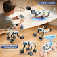 Smart Robot Dog with Wheels, 30+ Bionic Actions, Voice & Remote Control, Programmable Moves, Rechargeable Battery, All-Terrain Stunt Pet Toy for Kids