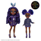 Rainbow High Jr High Series 2 Krystal Bailey- 9" Purple Posable Fashion Doll with Designer Accessories and Open/Close Backpack. Great Toy Gift for