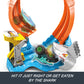 Hot Wheels Monster Trucks Corkscrew Shark Smash Track Set & 1:64 Scale MEGA-Wrex Toy Truck