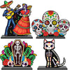 Day of The Dead Wooden Table Centerpiece Dia De Los Muertos Mexican Table Decorations Halloween Party Mexican Fiesta Ofrenda Decorations