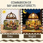 Miniature House Kit, DIY Miniature Doll House Kits with Warm LED Light, Mini House Building Kit with Mini Plant Accessories Creative Handmade Crafts