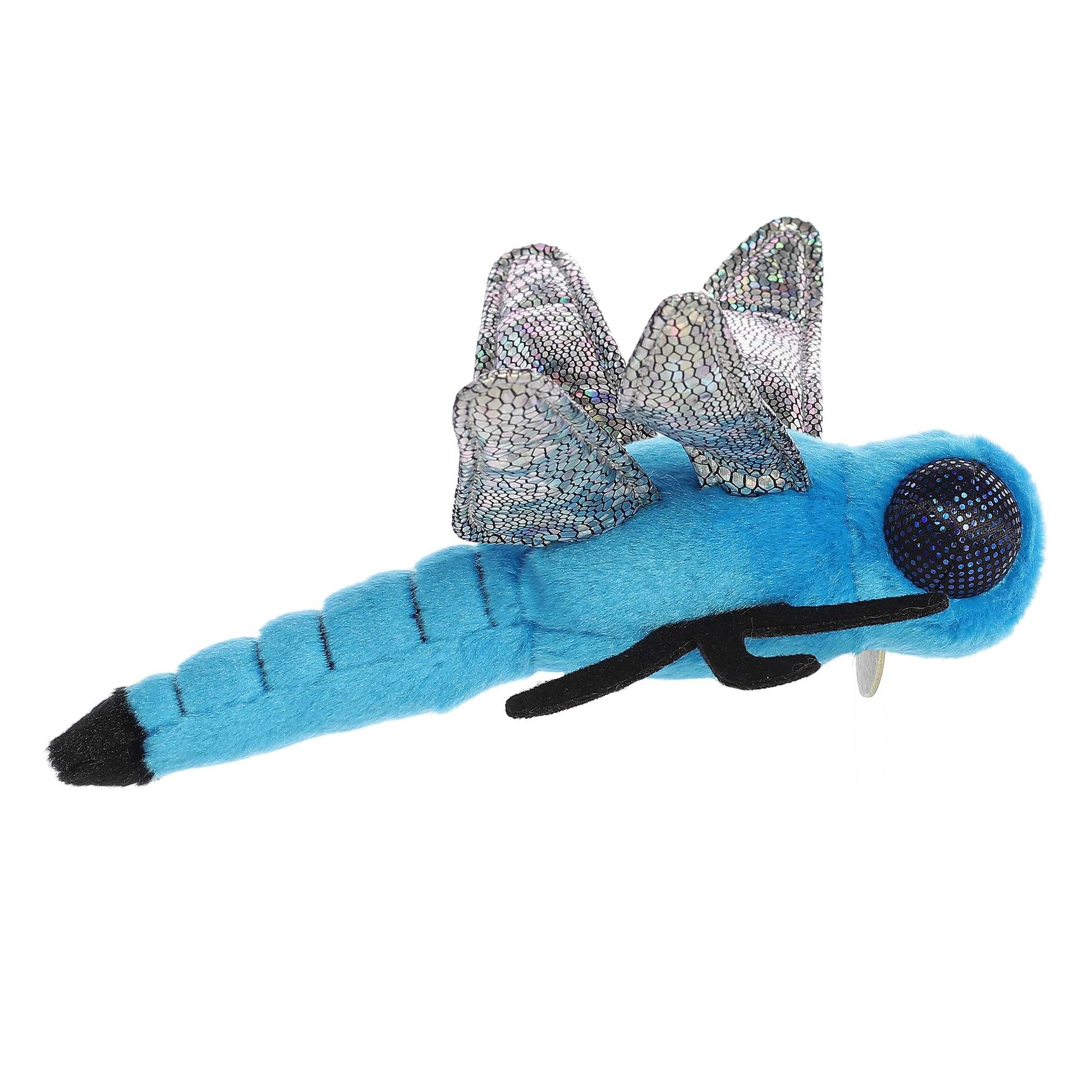 Aurora® Realistic Miyoni® Blue Dasher Dragonfly Stuffed Animal - Lifelike Details Make a Cherished Companion - Perfect for Decorating Bedrooms or