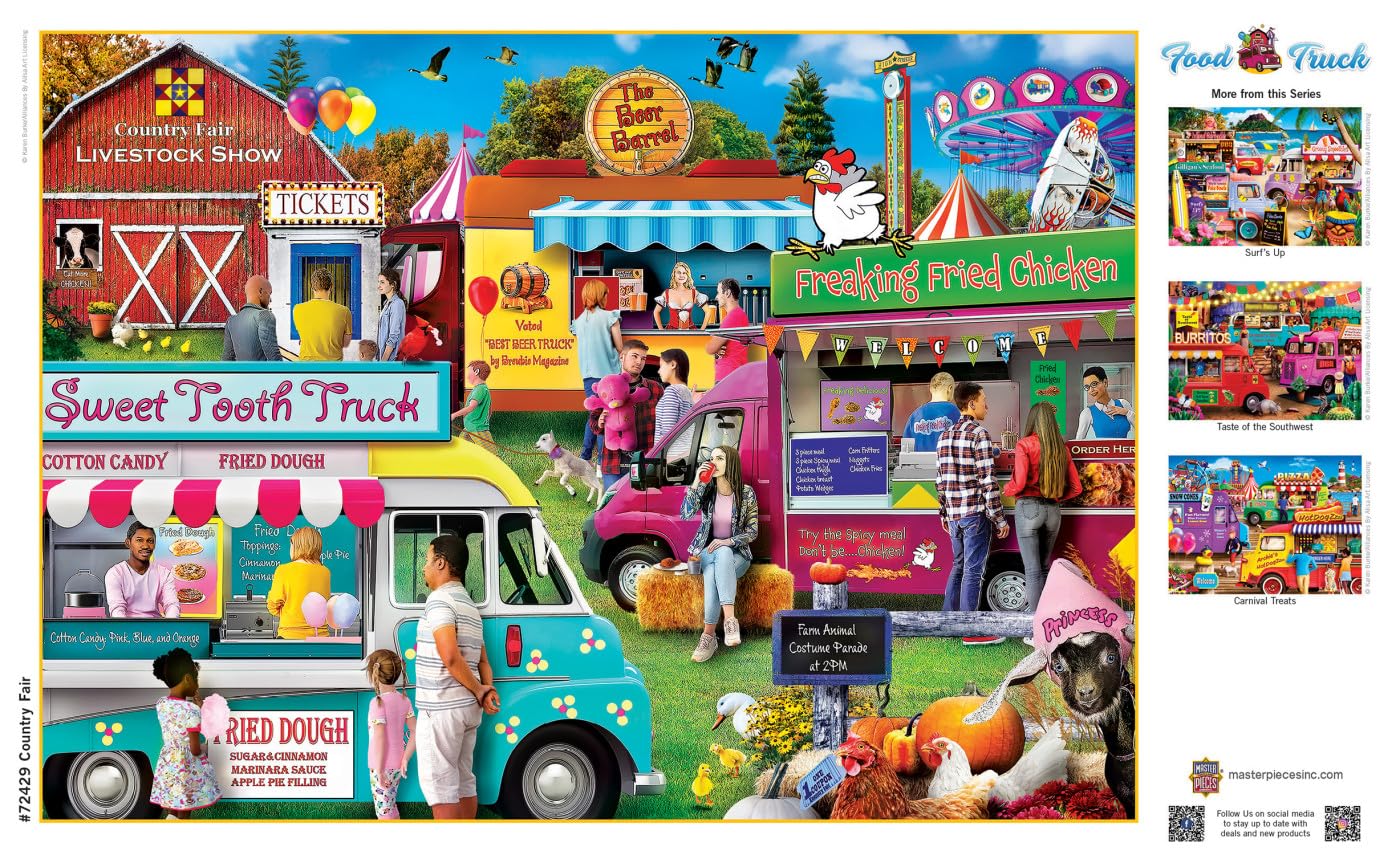 MasterPieces 1000 Piece Jigsaw Puzzle for Adults and Family - Country Fair - 19.25"x26.75"