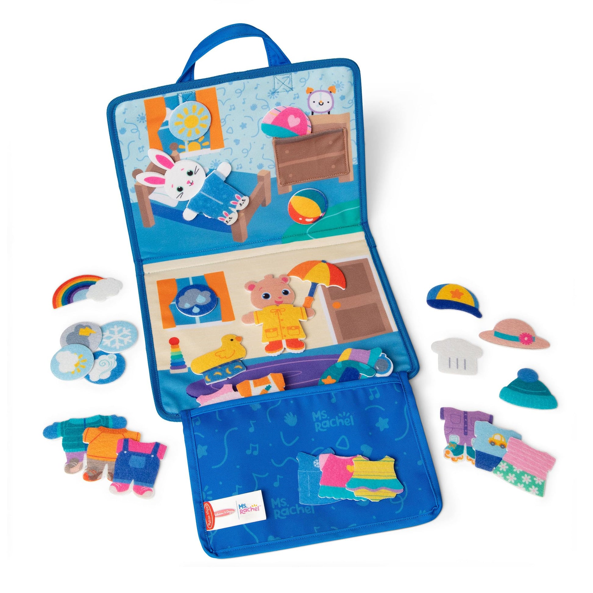 Melissa & Doug Ms. Rachel What to Wear Felt Activity Board Montessori Toys