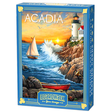 Boardwalk Puzzles Acadia, Featherlight Unique Playing Cards, Fun Themed Deck for Home and Travel