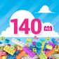 MEGA Construx Kids Blocks Toy Set, Open-Ended Building Bricks Tube with 140 Pieces in Pastel Colors, Ages 4+ Years