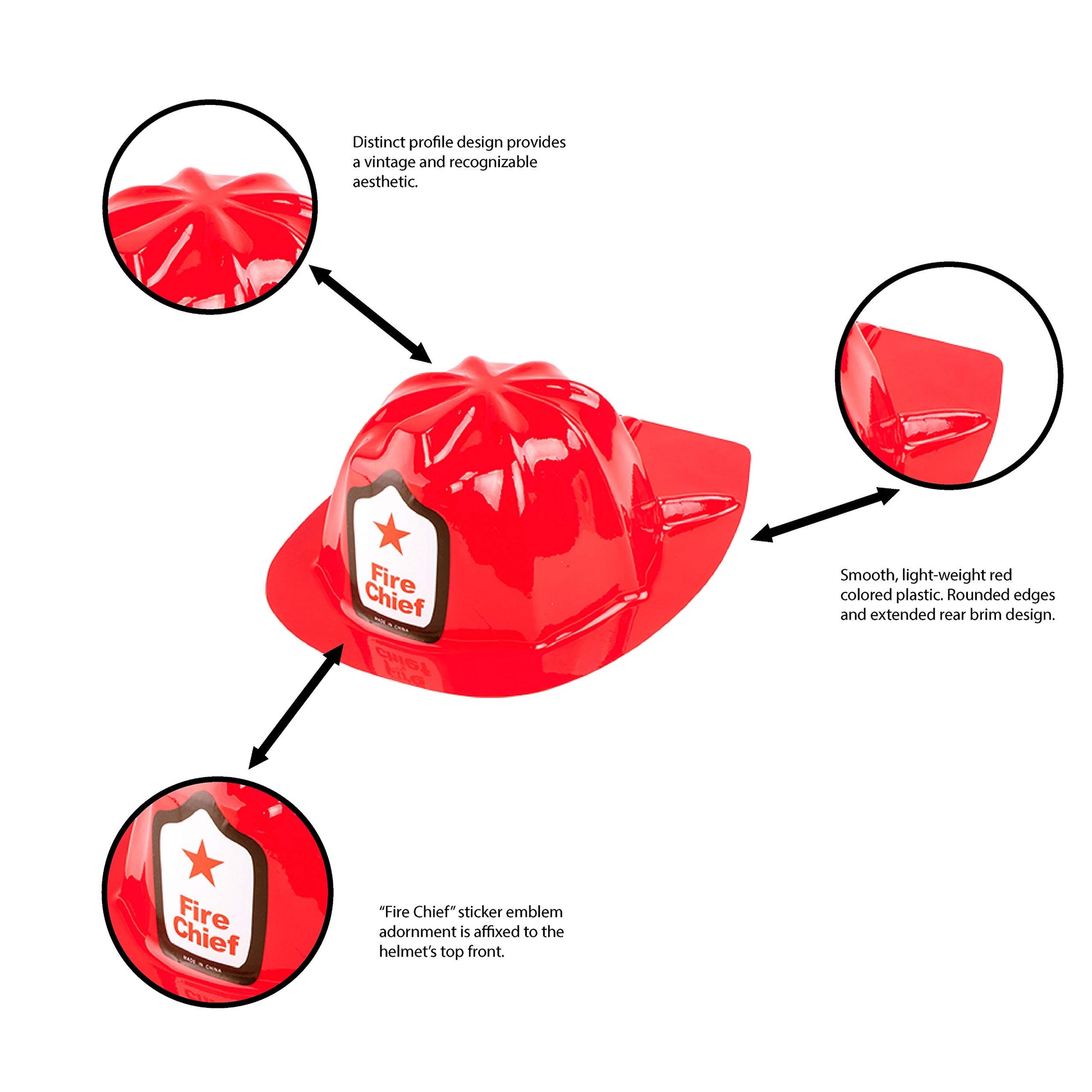 Super Z Outlet 12 Pack Firefighter Children's Helmet Party Supplies for Kid's Costume Accessory