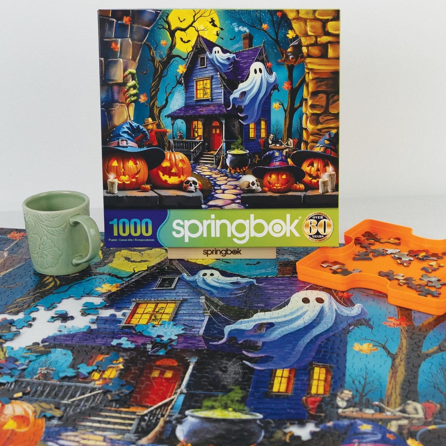 Springbok Haunted Halloween Party 1000 Piece Jigsaw Puzzle for Adults