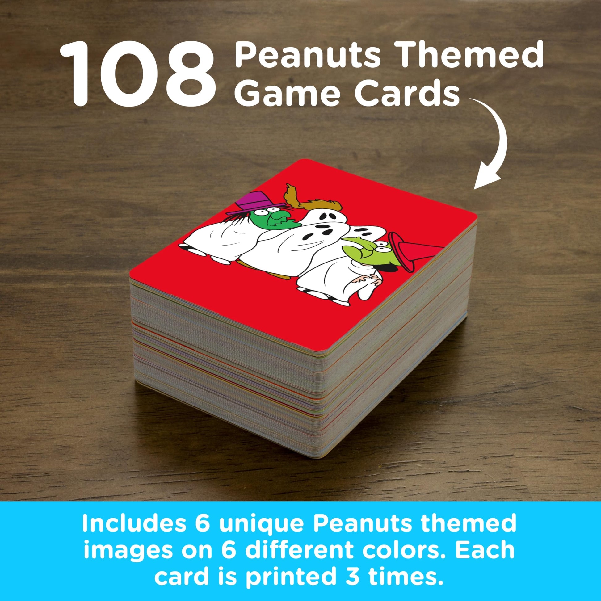 AQUARIUS Charlie Brown Great Pumpkin Memory Master Card Game - Fun Family Party Game for Kids, Teens & Adults - Entertaining Game Night Gift