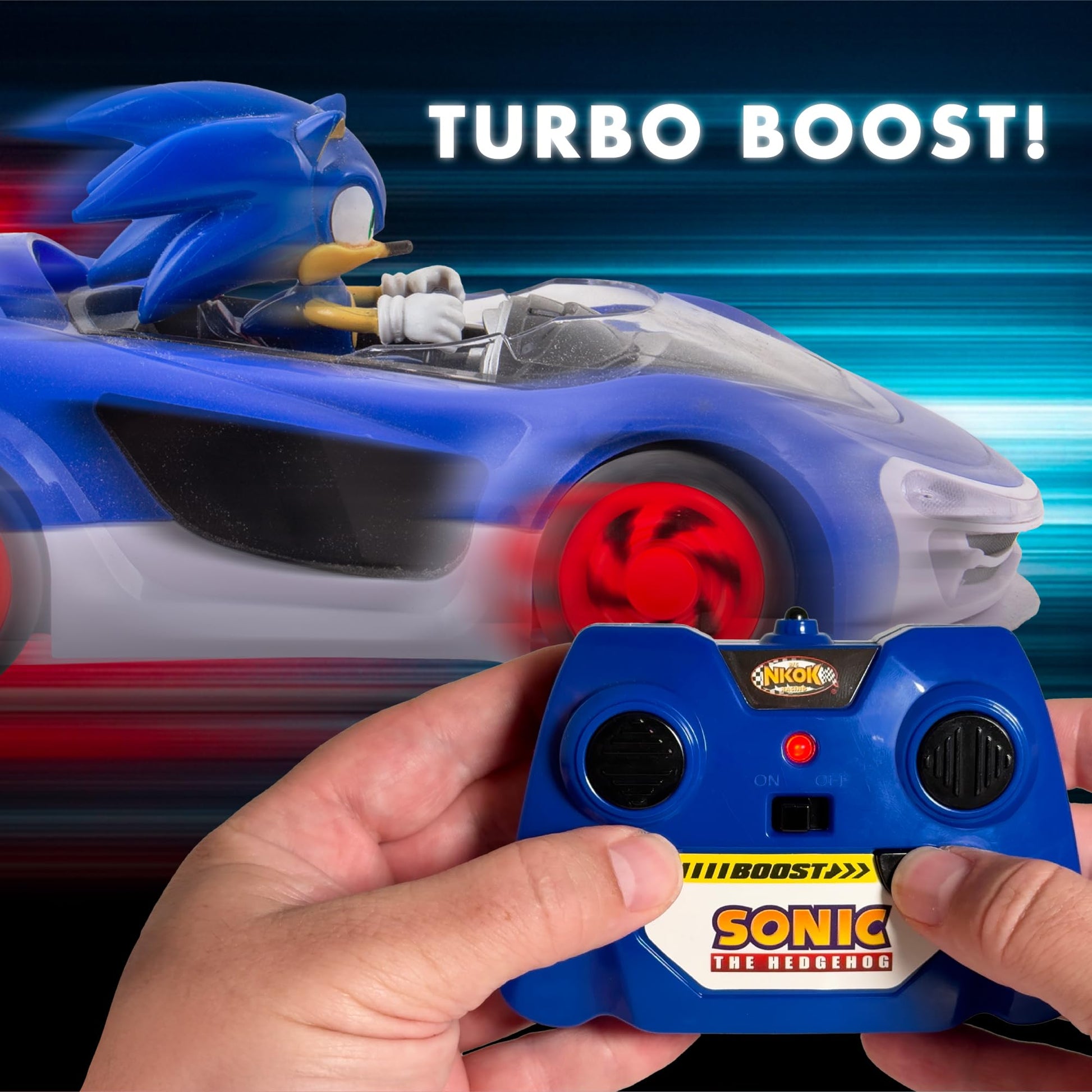 NKOK Sonic Racing CrossWorlds: Sonic the Hedgehog 2.4GHz RC