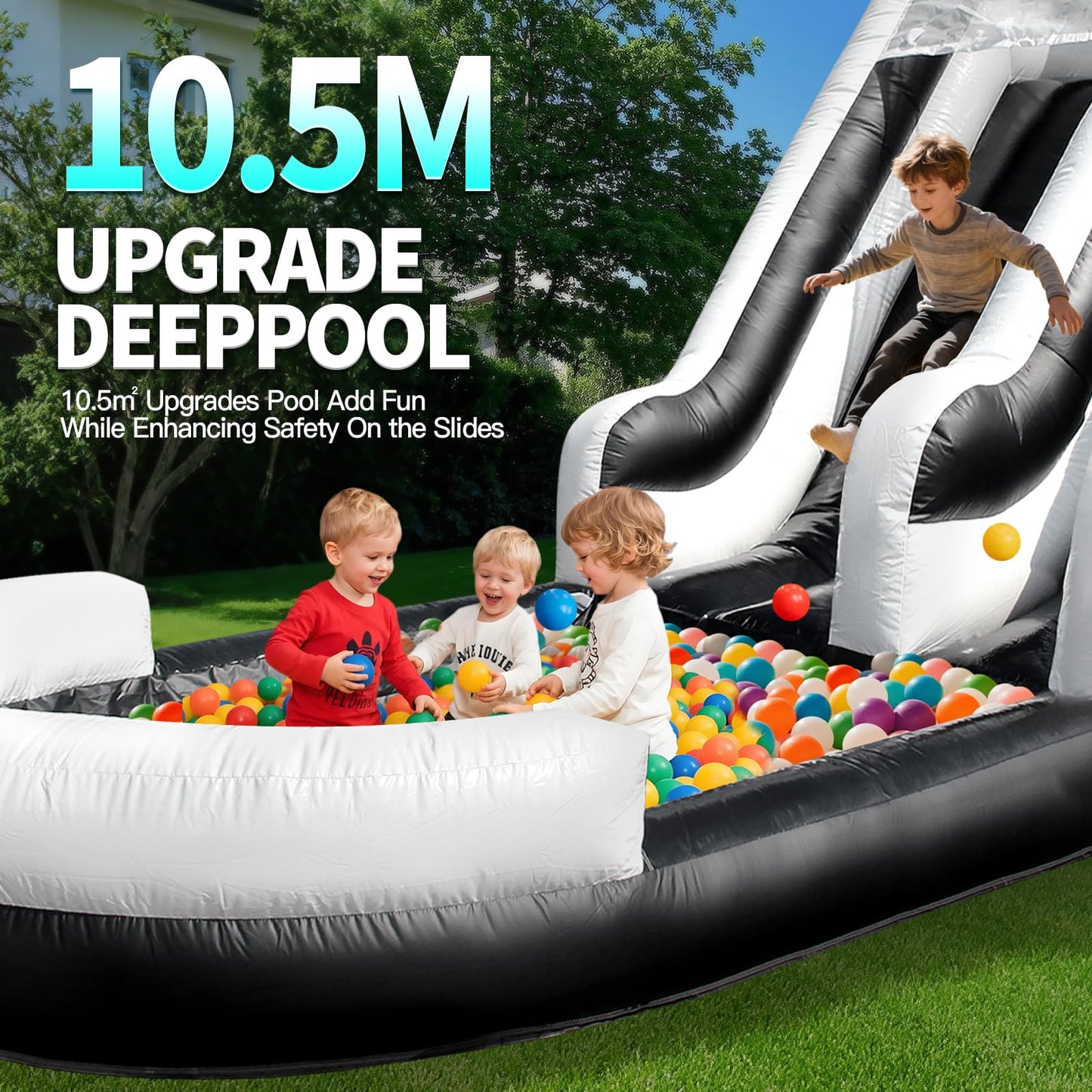 21FT Commercial Water Slide Inflatable for Kids Adults, Outdoor Backyard