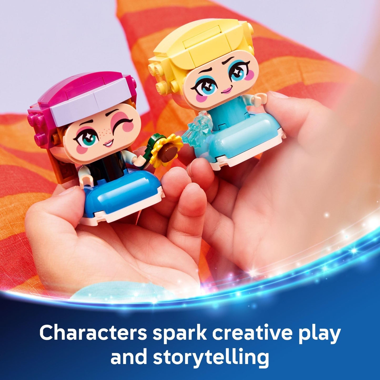 LEGO Disney Frozen Mini Anna & Elsa Toys - Building Set for Girls & Boys, Ages 5+ - Frozen Toys for Pretend Play or Bedroom Decor - Gifts