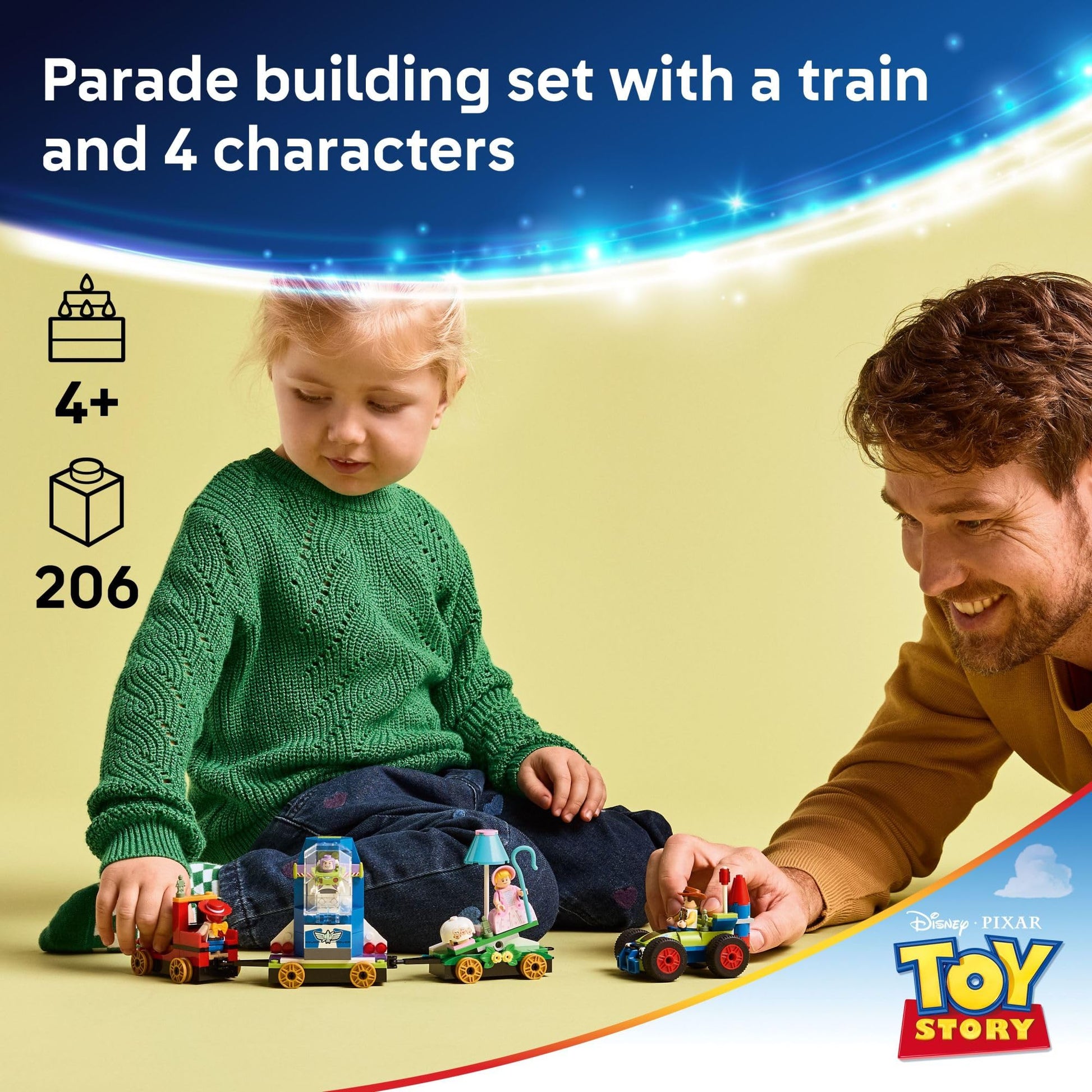 LEGO Disney and Pixar’s Toy Story Celebration Train & RC Car Toddler Toy - Sensory and Pretend Play Building Set for Preschool Boys and Girls, Ages 4+