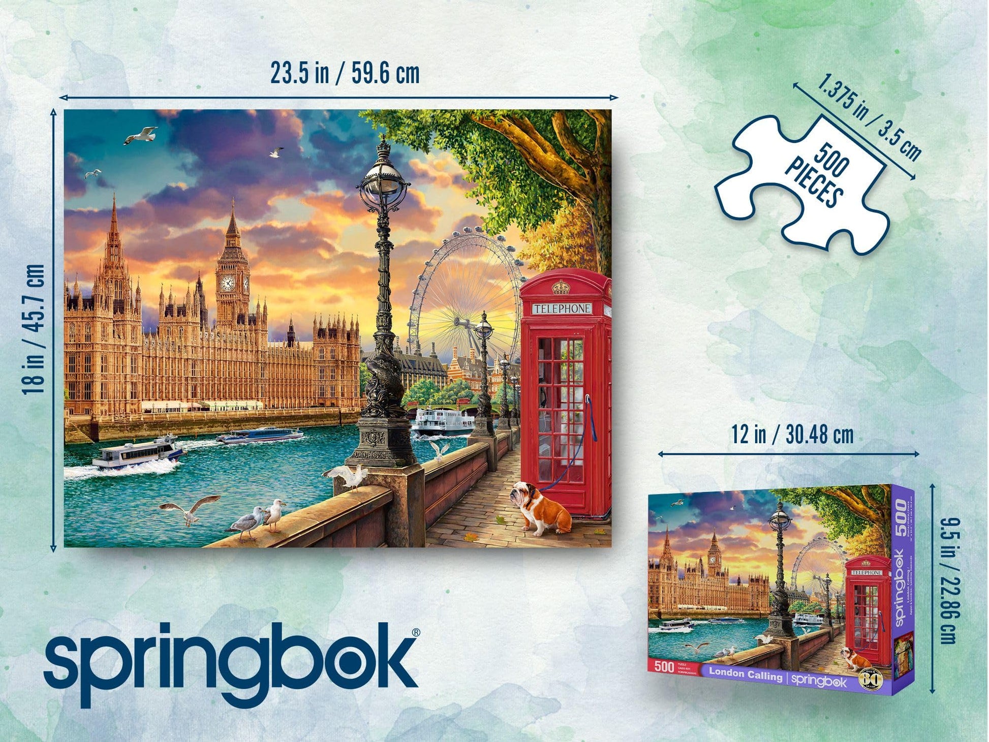 Springbok London Calling 500 Piece Jigsaw Puzzle for Adults
