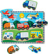 Melissa & Doug Vehicles Wooden Peg Puzzle (8 pcs)