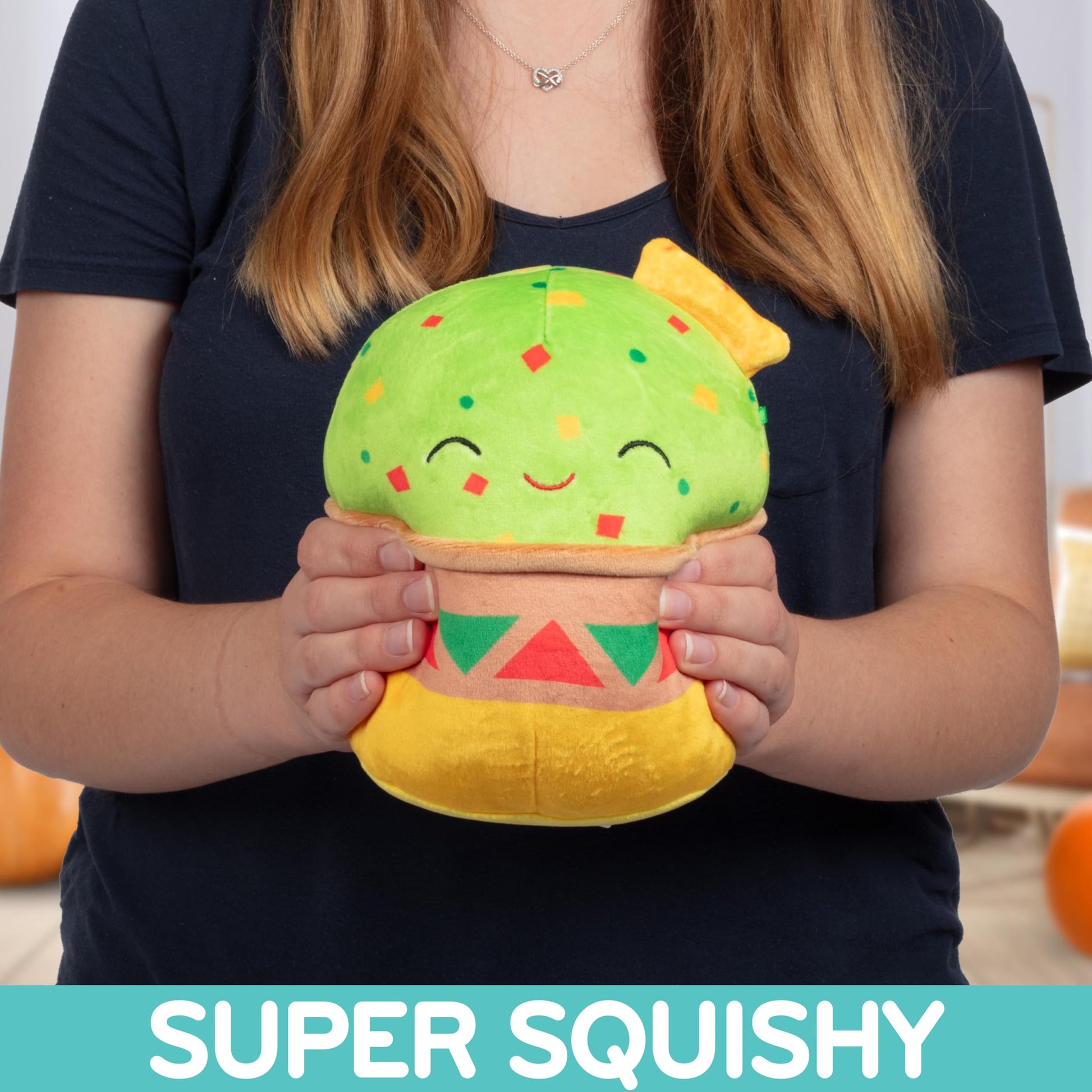 Squishmallows Original 8 Inch Gideon The Fiesta Guacamole Avocado Plush - Official Jazwares Food Squad Stuffed Animal - Soft Squishy Collectible Cute