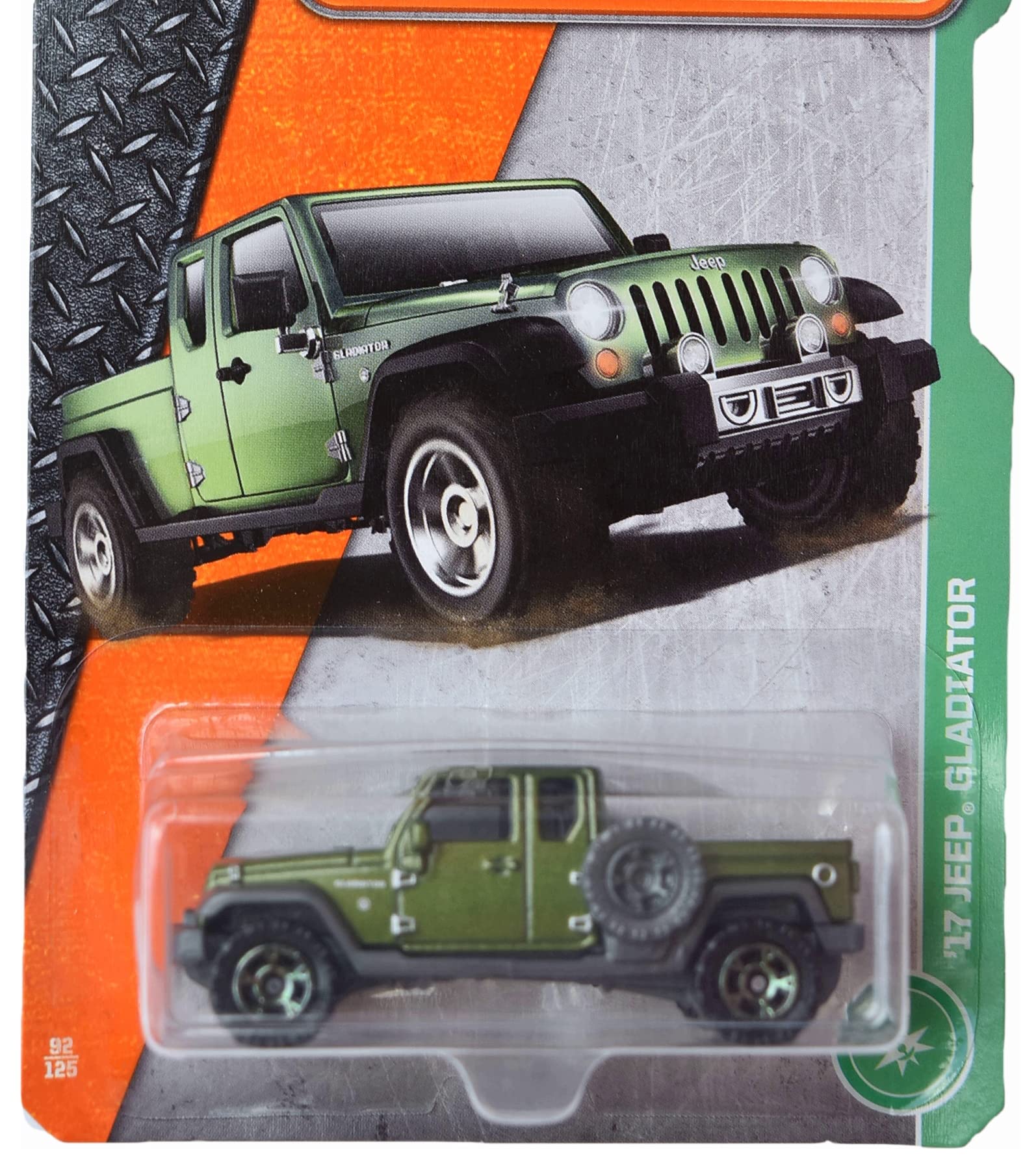 Matchbox Jeep Gladiator, Green 1:64 Scale, 2022, 1 Count