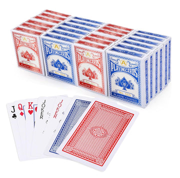 The Dreidel Company Playing Cards, 24 Decks of Cards Bulk 2.25 Inch x 3.5 Inch for Blackjack, Euchre, Canasta Card Game
