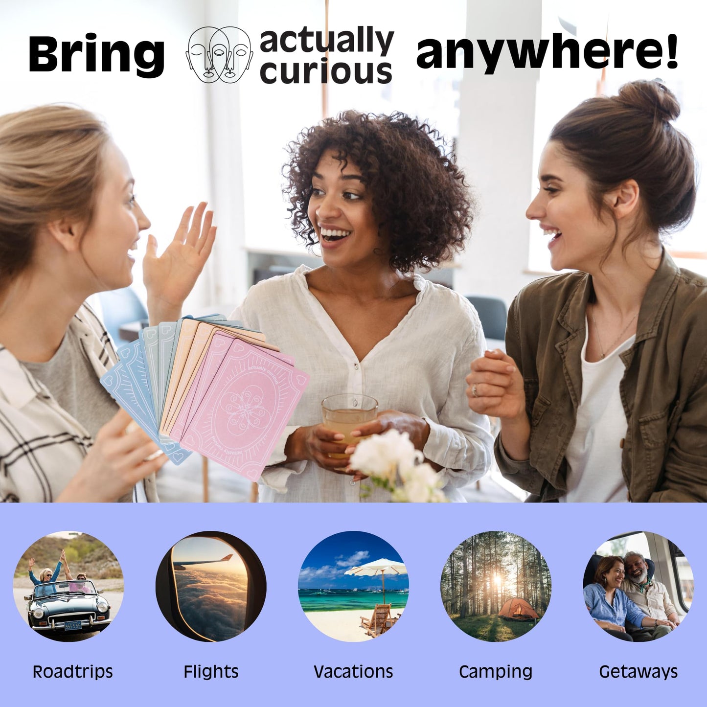 Actually Curious The Original Curiosity Edition - Team Building Games for Work, Activities for Teens, Family Game Night, Conversations with Friends