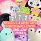 Squishmallows Mystery Squad Box - 3-Pack Plush Set (1 Jumbo 12” + 2 Medium 8”) Official Jazwares Collectible Stuffed Animals - Surprise Mystery Gift