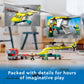 Lego City Great Vehicles Rescue Helicopter Transport Building Kit 60343, with Toy Truck and Toy Helicopter, Pretend Play Toy Vehicle Toys