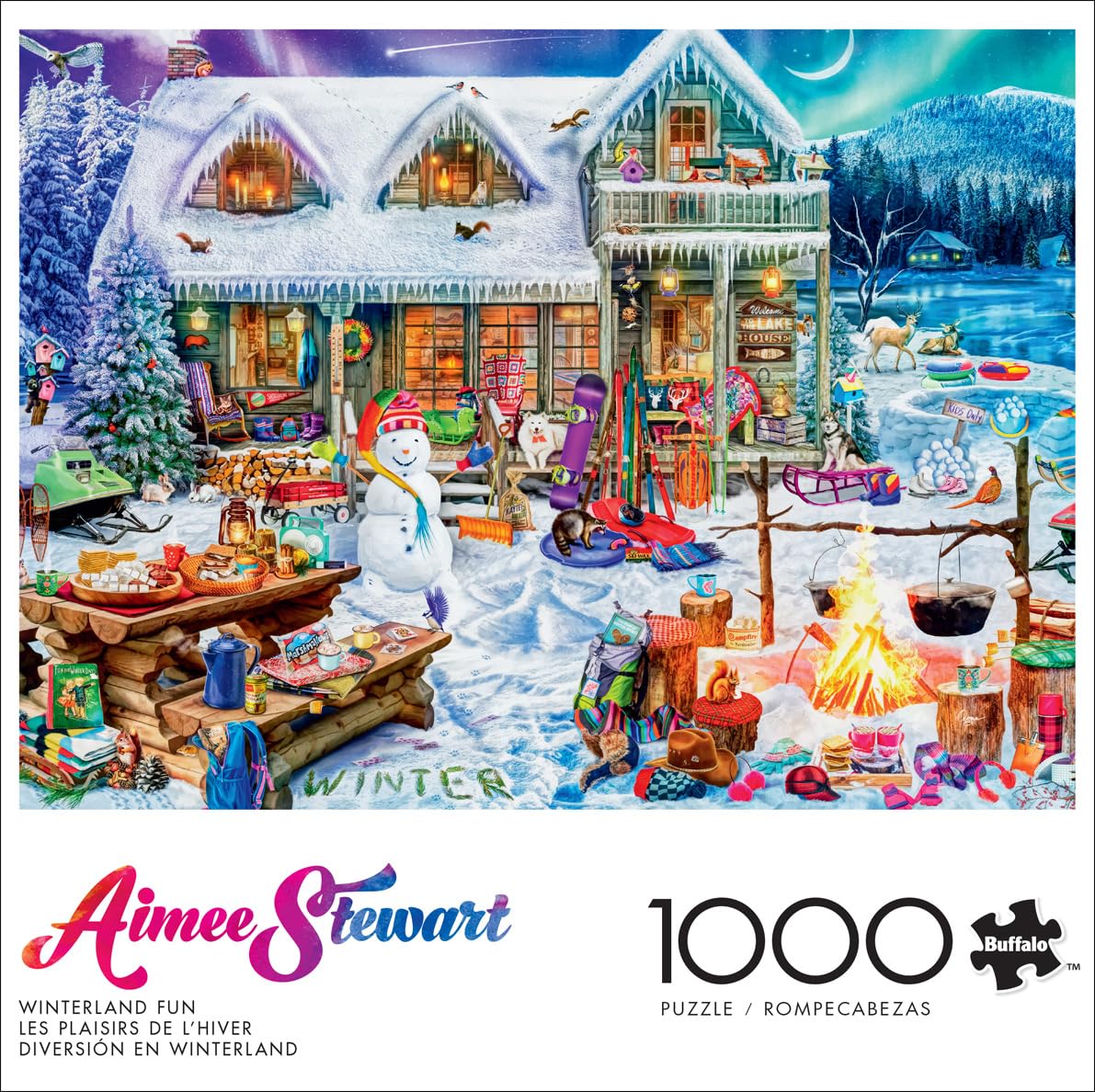 Buffalo Games - Aimee Stewart Winterland Fun - 1000 Piece Puzzle for Adults