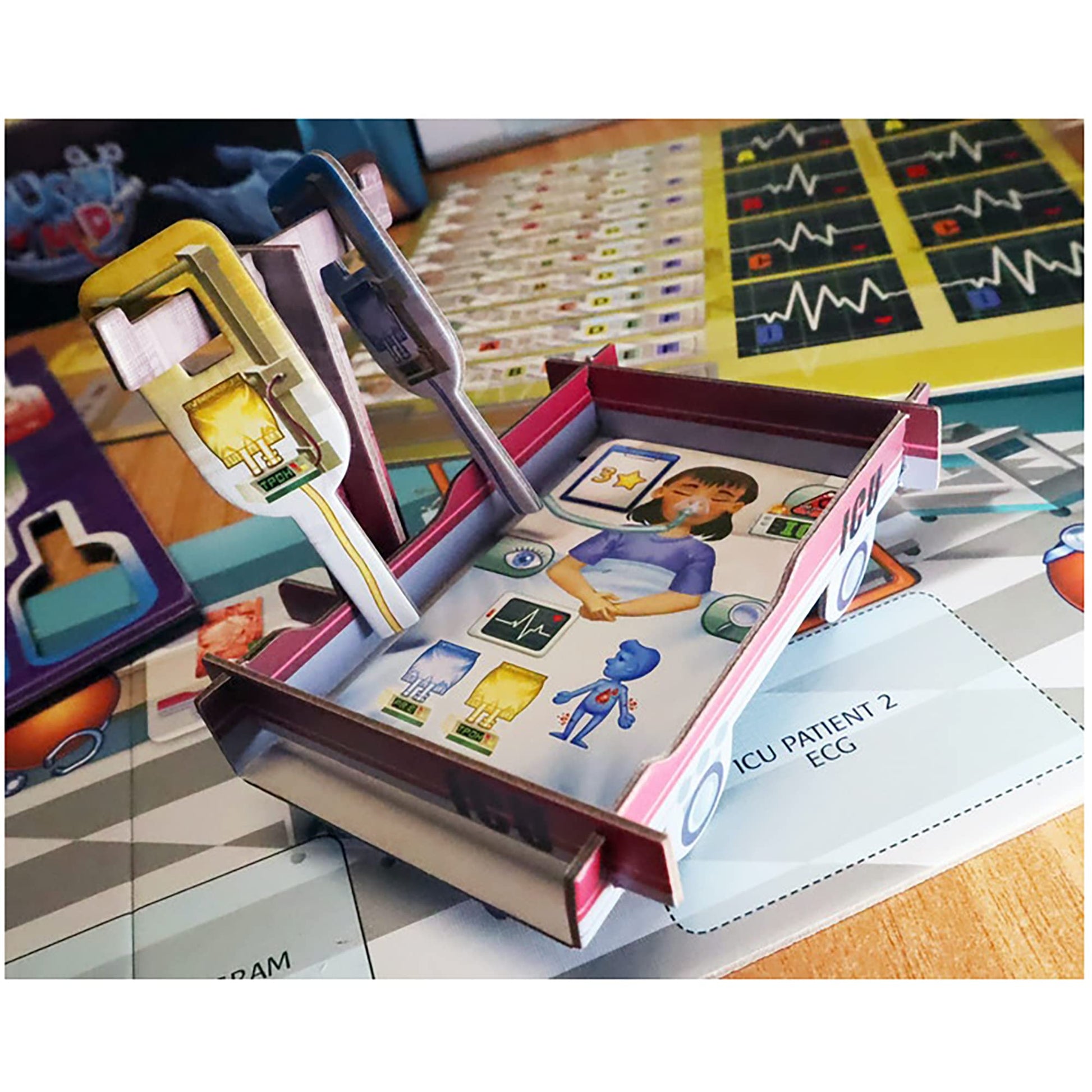 Artipiagames Rush M.D.: ICU Expansion - Artipia Games Cooperative Board Game, Worker Placement, Strategy, Ages 14+, 1-4 Players, 30-45 Mins