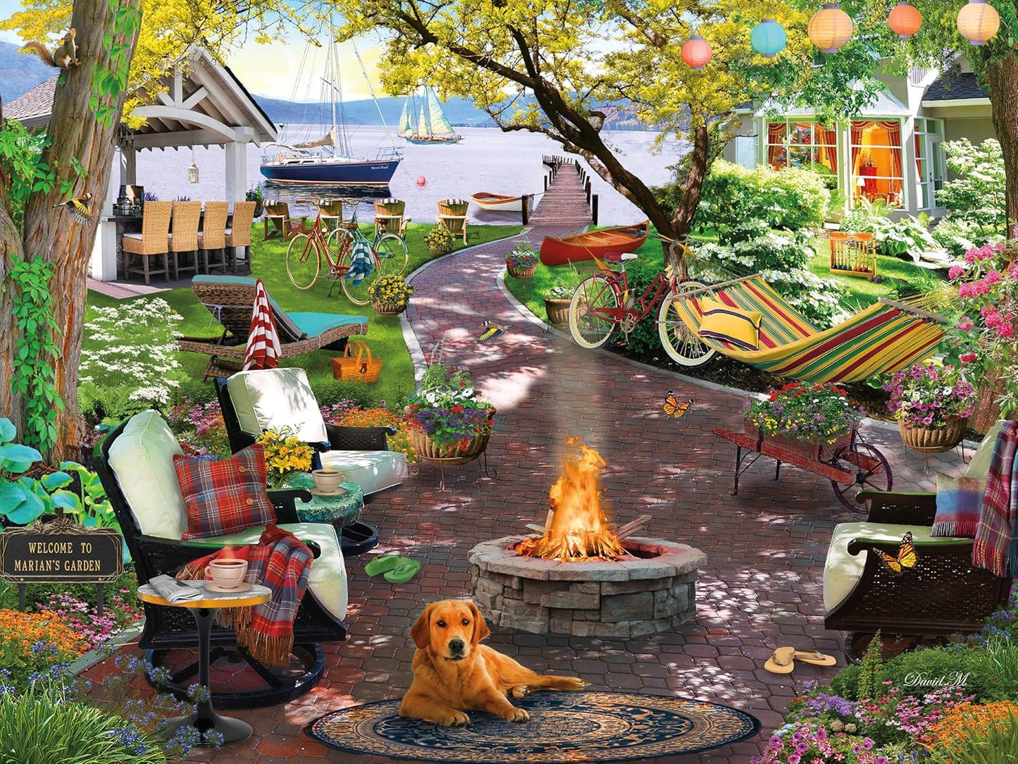 Ceaco - Marian's Garden - 500 Piece Jigsaw Puzzle for Adults