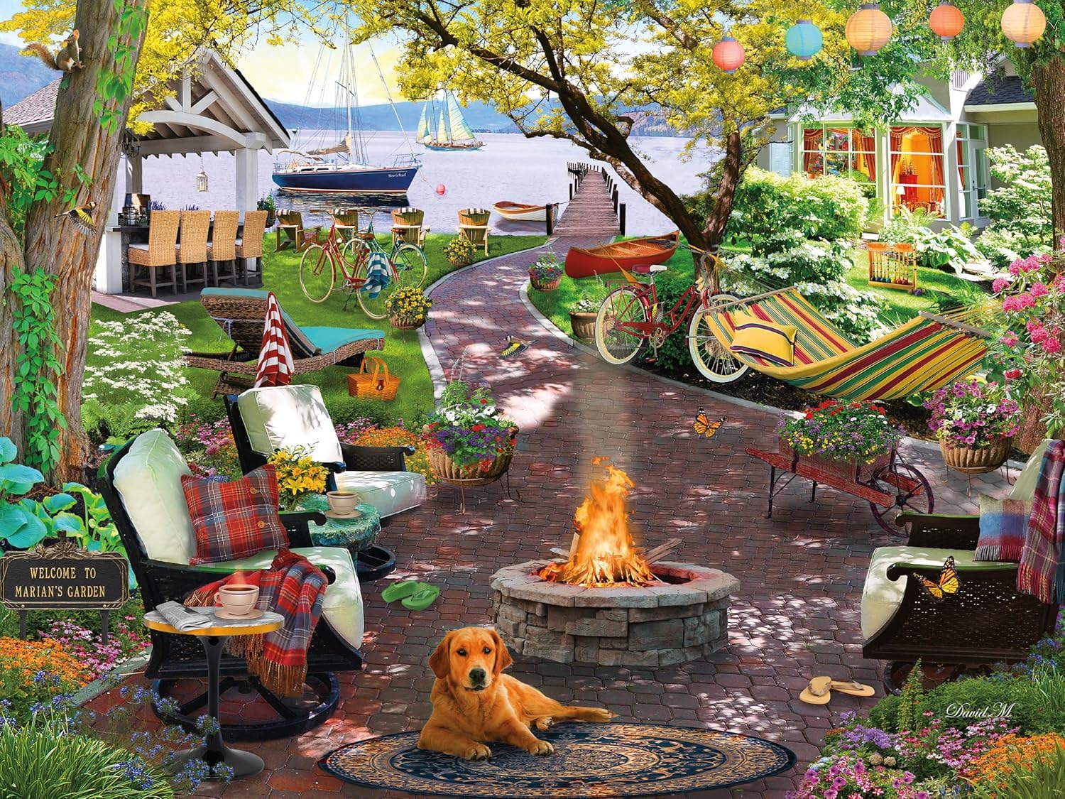 Ceaco - Marian's Garden - 500 Piece Jigsaw Puzzle for Adults