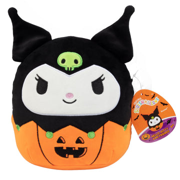 Squishmallows 8" Halloween Hello Kitty & Kuromi Pumpkin 2-Squish Set - Get Two Sanrio Official 8" Plush for Less - Collectible Soft & Squishy Stuffed