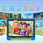 URAO Kids Tablet, Android 16 Tablet for Kids 10 inch with Case, 64GB 1TB TF Card Expandable for Toddler Children, Parental Control, Dual Camera