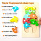 Montessori Mama Wooden Toddler Puzzles for Kids Ages 3-5, Montessori Toys for 3 Year Old, Animal Toddlers Toys Ages, 4-Pack Learning Toddler Puzzle