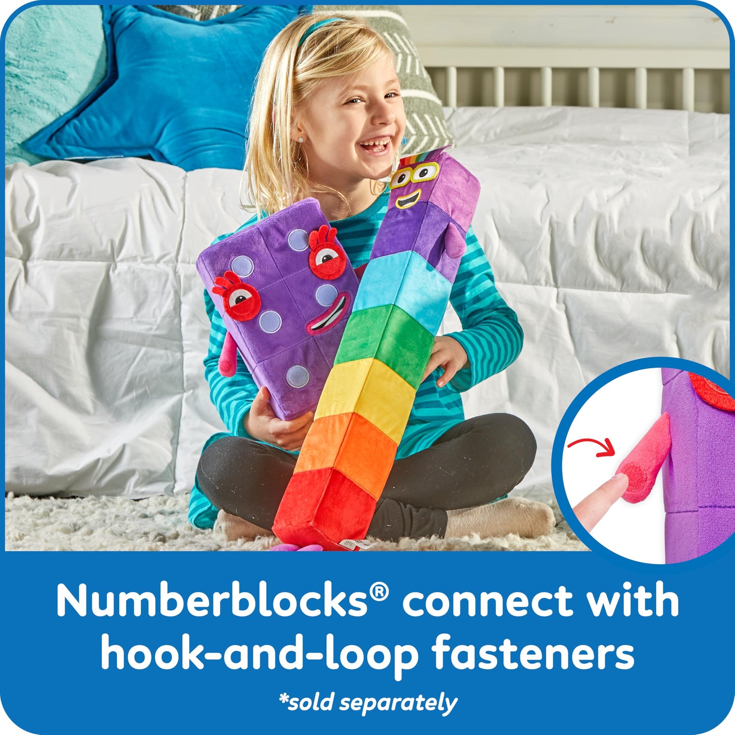 hand2mind Numberblock Six Playful Pal, Plush Figure Toys, Numbers for Toddlers, Cute Stuffies, Preschool Math Learning Toys, Stuffed Animal, Small