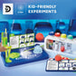 Discovery Sensory Science Test Tube Chemistry Lab| 5 STEM Experiments| Glow Slime, DIY Bouncy Ball, Crystal Growing, Instant Snow| Science Kit