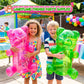 4E's Novelty Huge 3ft Inflatable Gummy Bears - 2 Pack 36" Giant Inflatable Gummy Bear Party Decor Party Pool Toys for Kids, for Candyland Birthday
