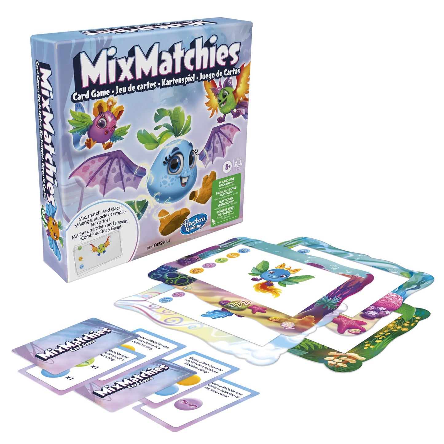 Hasbro Gaming MixMatchies Card Game, Kids Game, Family Game for Ages 8 and Up, 2 to 6 Players