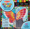 Melissa & Doug Stained Glass Made Easy Activity Kit: Butterfly - 140+ Stickers Kids Sticker Stained Glass Craft Kit; Sun Catchers for Kids Ages 5+