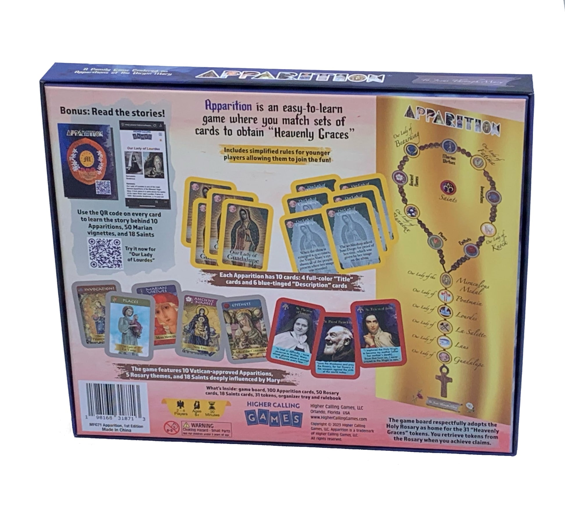 Higher Calling Games, LLC Apparition (of The Virgin Mary) Catholic Board Game for Adults and Family | Ages 8+